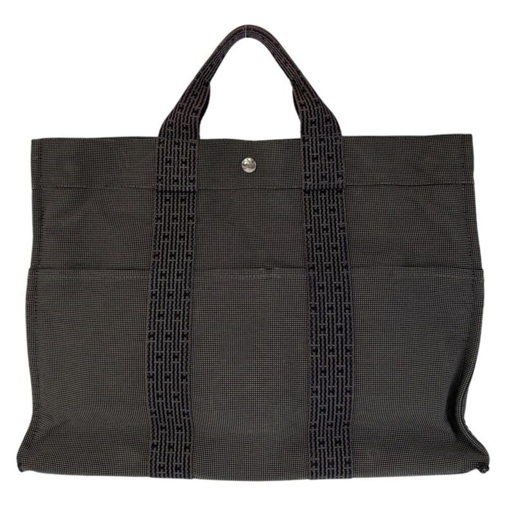 Hermes Canvas Herline MM Tote Bag - Picture 3 of 10